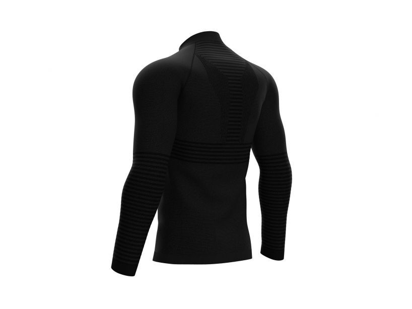 SEAMLESS ZIP SWEATSHIRT - BLACK